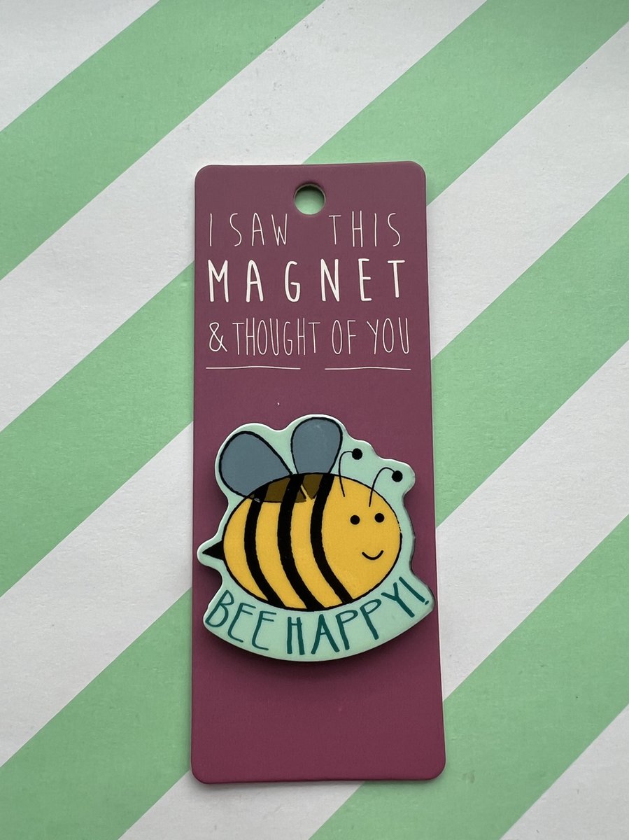 Koelkast magneet - Magnet - Bee Happy - MA171