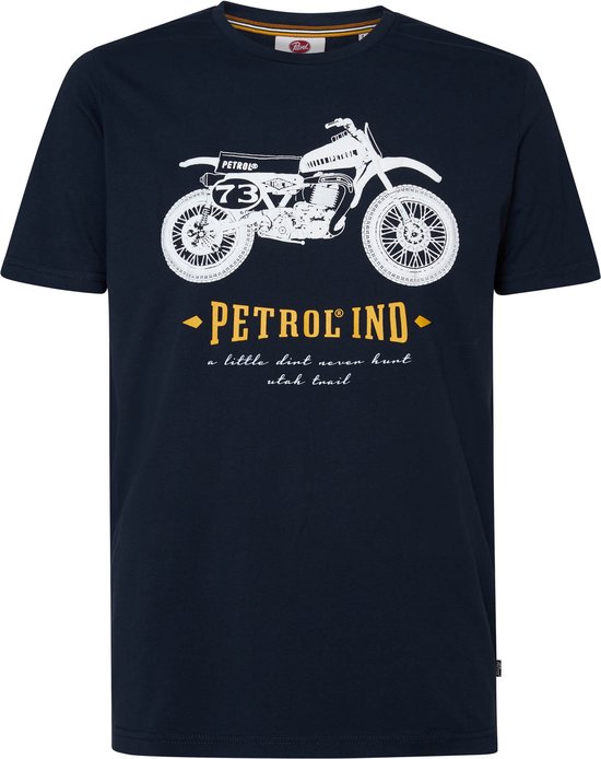 Petrol Industries - Heren Print T-shirt - Grijs - Maat M