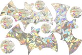 Raamsticker - Vleermuis 19cmx10cm - Suncatcher - Halloween - Rainbow - Raamdecoratie - Raamfolie - Statisch - Zelfklevend