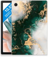 Tablet Back Cover geschikt voor Samsung Galaxy Tab A8 2021/2022 Marmer Groen