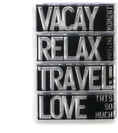 ECD Clear stamps Block words - travel