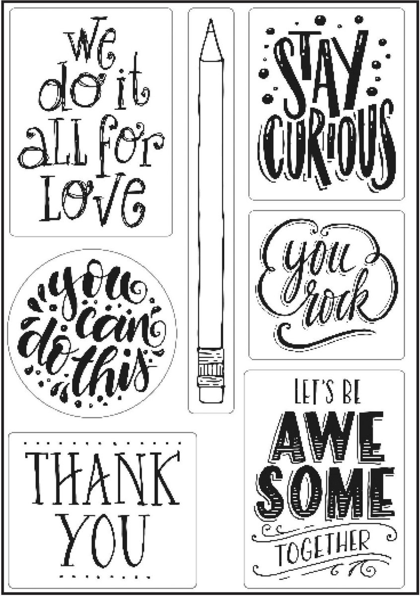 Stempel - Clear stamp - Paperfuel - A5 quotes