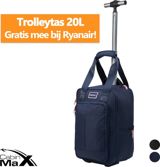 CabinMax Narvik Wheel Bag - Ryanair Travel Bag on Roues - Bagage à main 20L  -... | bol.com