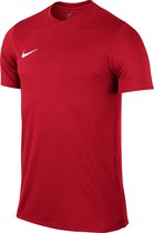 Nike Park VI SS Teamshirt Junior Sportshirt - Maat 152  - Unisex - rood/wit Maat L - 152/158