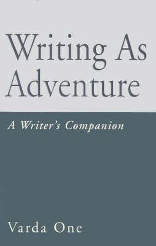 Writing as Adventure - cover