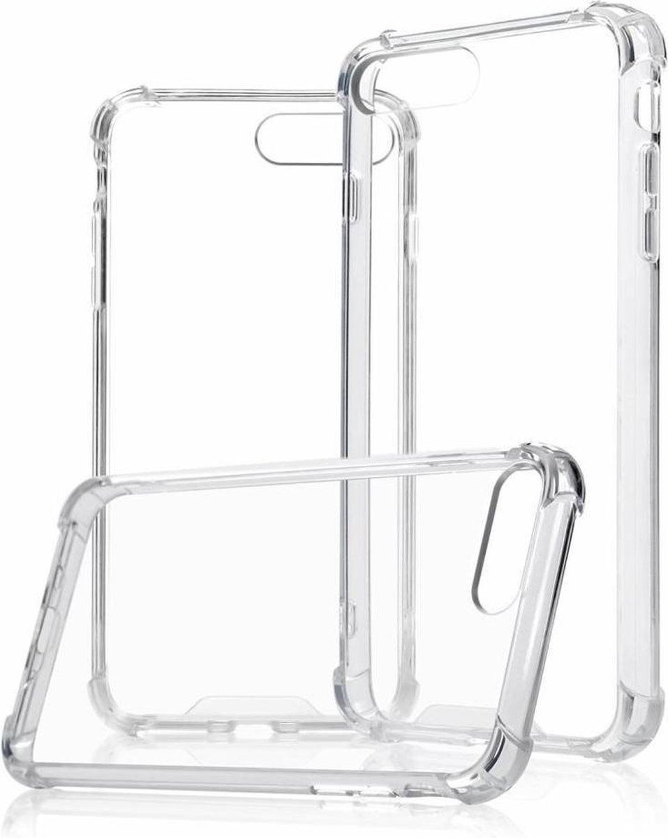 Transparant Siliconen Backcover hoesje met versterkte randen Geschikt voor iPhone 7