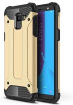 Armor Hybrid Hoesje Samsung Galaxy J6 (2018) - Goud