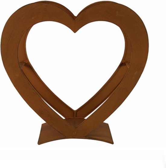 Countryfield hart vorm haardblokken houder openhaardhout houder  brandhouthouder thema... | bol.com