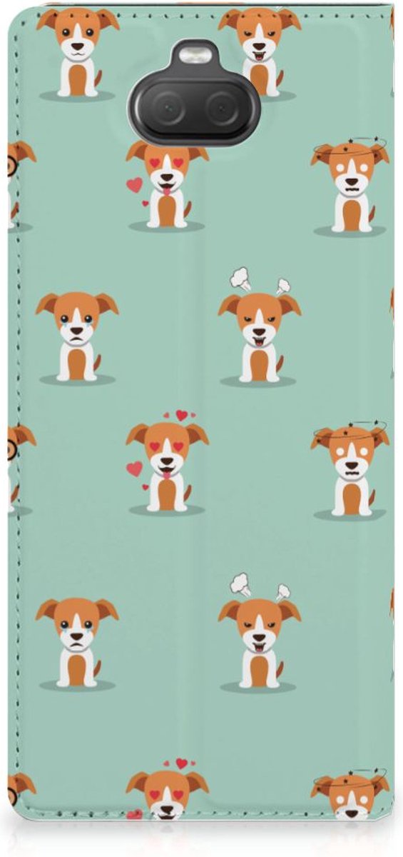 Book Case voor Sony Xperia 10 Plus Hoesje maken Pups