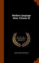 Modern Language Note, Volume 35