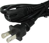 US 2-Prong Laptop Computer Adapter Power Cord cable