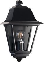 Buiten wandlamp plat - Venezia - Zwart 230v