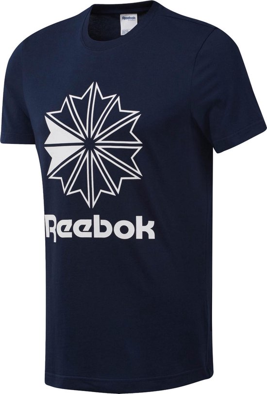 Reebok Classics Big Logo Tee Sportshirt Heren - Collegiate Navy