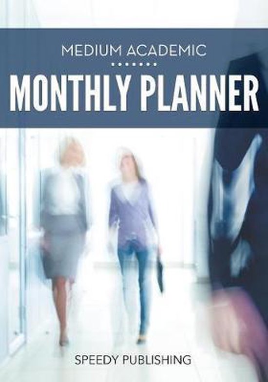 Medium Academic Monthly Planner - cover