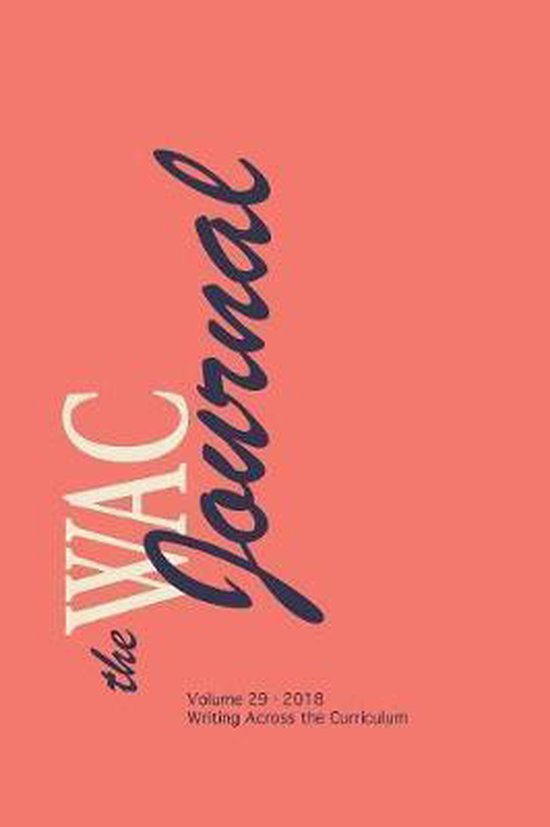 WAC Journal 29 (Fall 2018) - cover