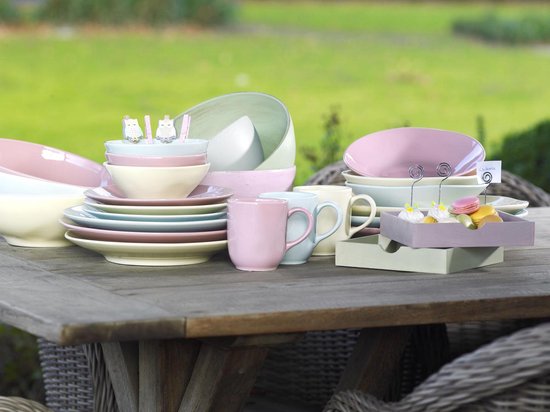 Cosy & Trendy Ice Cream Pink Schotel - Ovaal - 37 cm -  Set-4