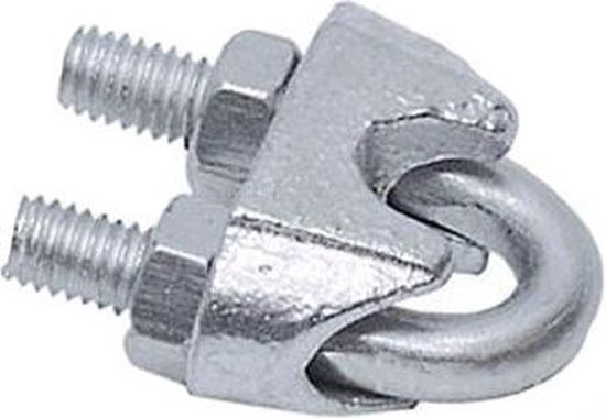 Staaldraadklem Kabelklem - 8mm - Gegalvaniseerd - - de webshop voor mannen