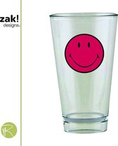 ZaK!Designs Smiley Drinkbeker - 30 cl. - Coral