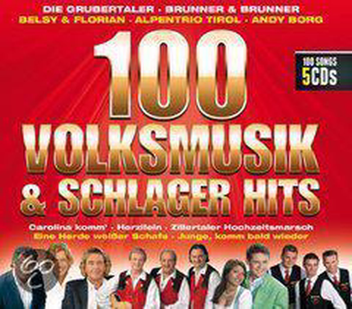 Afbeelding van product 100 Volksmusik & Schlager Hits  - Divers