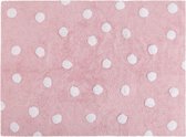 Lorena Canals Vloerkleed Roze/Witte Stippen - 160x120 cm