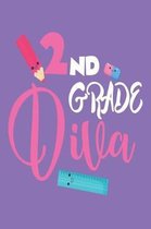 2nd Grade Diva: Second Grader Back to School Writing Notebook for Girls