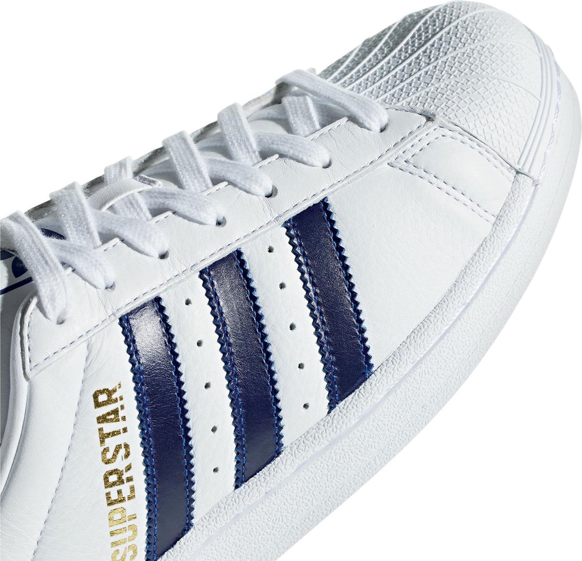 werkgelegenheid knijpen Amuseren adidas Superstar Sneakers Sneakers - Maat 37 1/3 - Unisex - wit/blauw |  bol.com