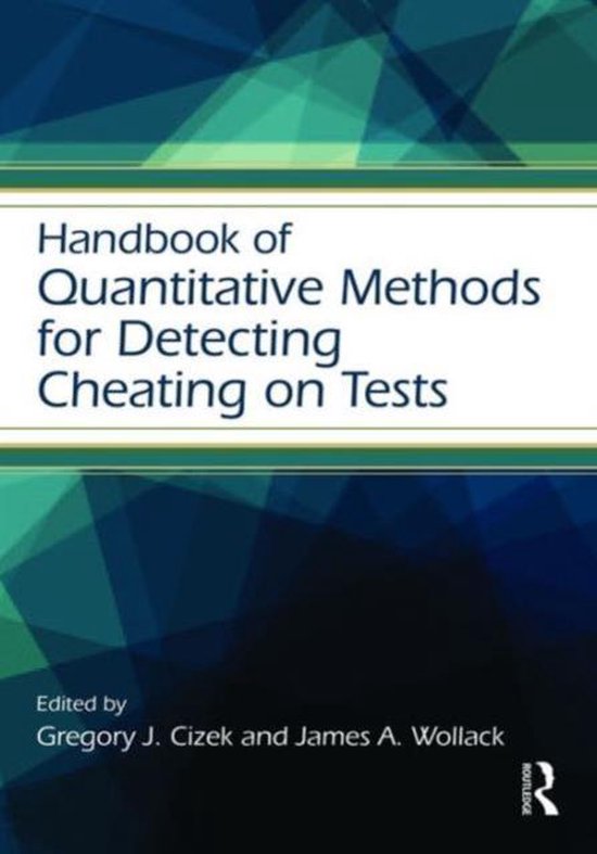 Handbook of Quantitative Methods for Detecting Cheating on T ... - cover