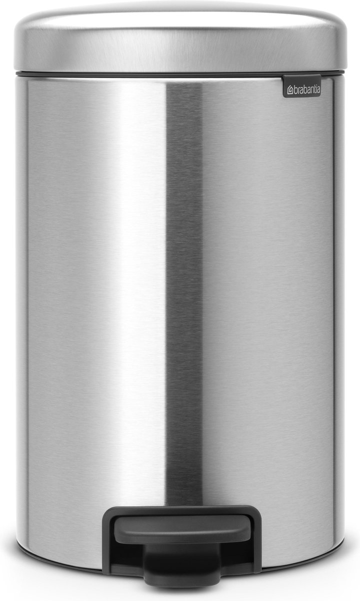 Goedkoopste Brabantia NewIcon Prullenbak - 12 liter - Matt Steel