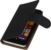 Bookstyle Wallet Case Hoesjes Geschikt voor Nokia Lumia 530 Zwart