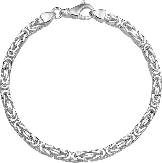 The Jewelry Collection - Armband Konings 4,0 mm - Zilver