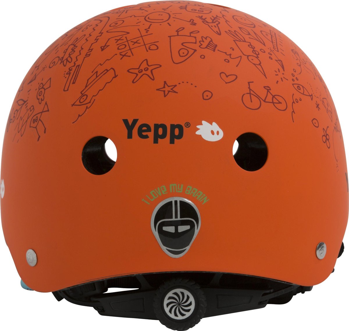 GMG Yepp Nutcase Helm Doodle S (52-56cm) oranje 070106 | bol.com
