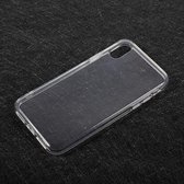 Shop4 - iPhone X Hoesje - Zachte Back Case Mat Transparant