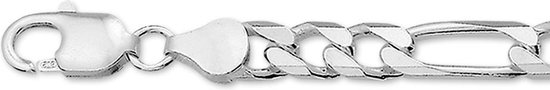 The Jewelry Collection Armband Figaro 6,5 mm - Zilver