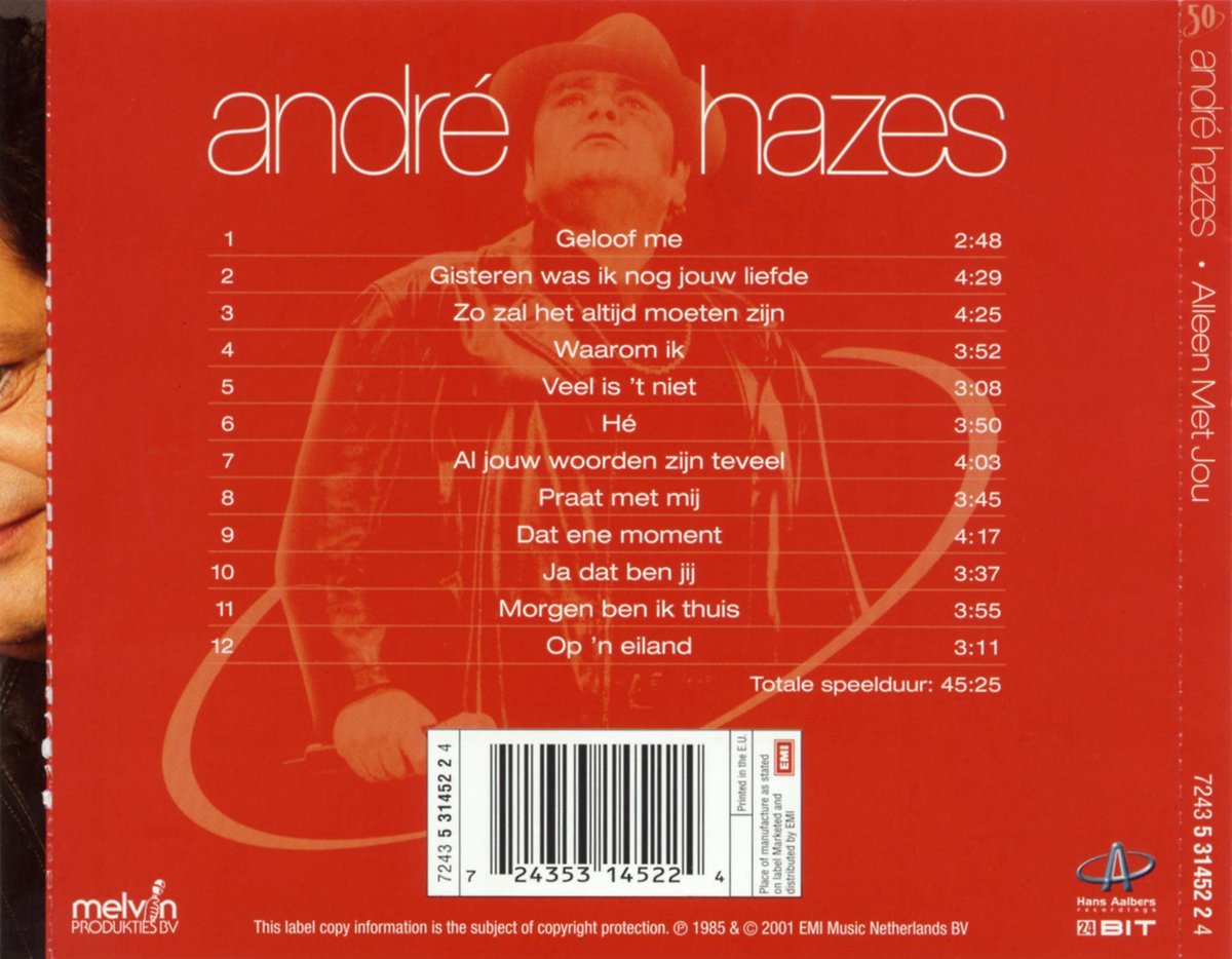 bol.com | Alleen Met Jou, André Hazes | CD (album) | Muziek