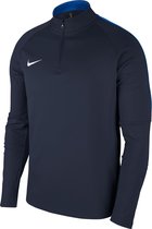 Nike Dry Academy 18 Drill Longsleeve Heren  Sportshirt performance - Maat L  - Mannen - blauw/wit