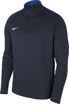 Nike Dry Academy 18 Drill Longsleeve Heren  Sportvest - Maat S  - Mannen - blauw/wit