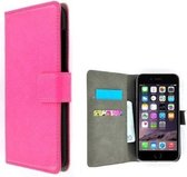 Roze Premium Wallet Bookcase Hoesje voor iPhone 8 Plus