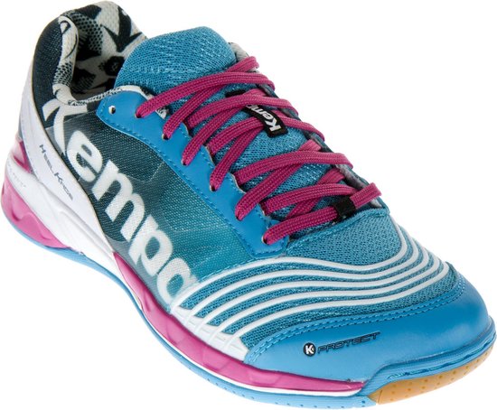 Kempa Attack Two Handbalschoenen Dames Sportschoenen - Maat 41 - Vrouwen -  blauw/wit/roze | bol.com