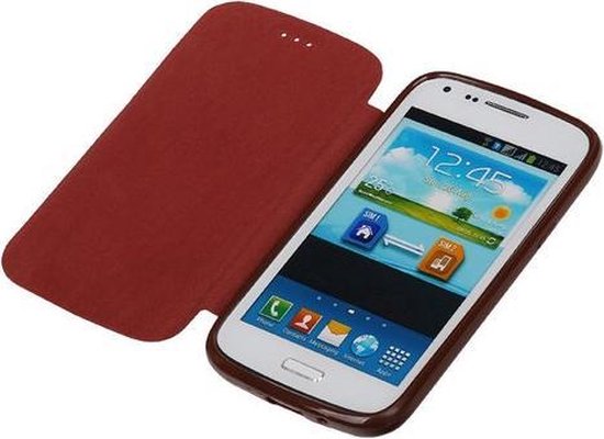 Étui Polar Map Case Marron Samsung Galaxy Note 3 Couverture de livre en TPU