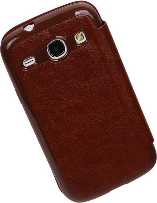 Étui Polar Map Case Marron Samsung Galaxy Note 3 Couverture de livre en TPU