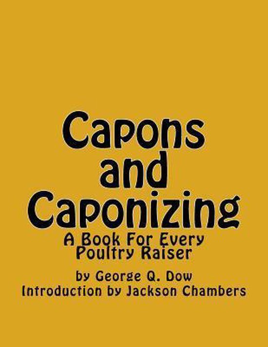 Capons and Caponizing - cover