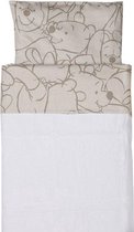 Anel Pooh Bakkery Brown - Ledikantlaken All-Over - 120x150 cm + Sloopje - Bruin/Ecru