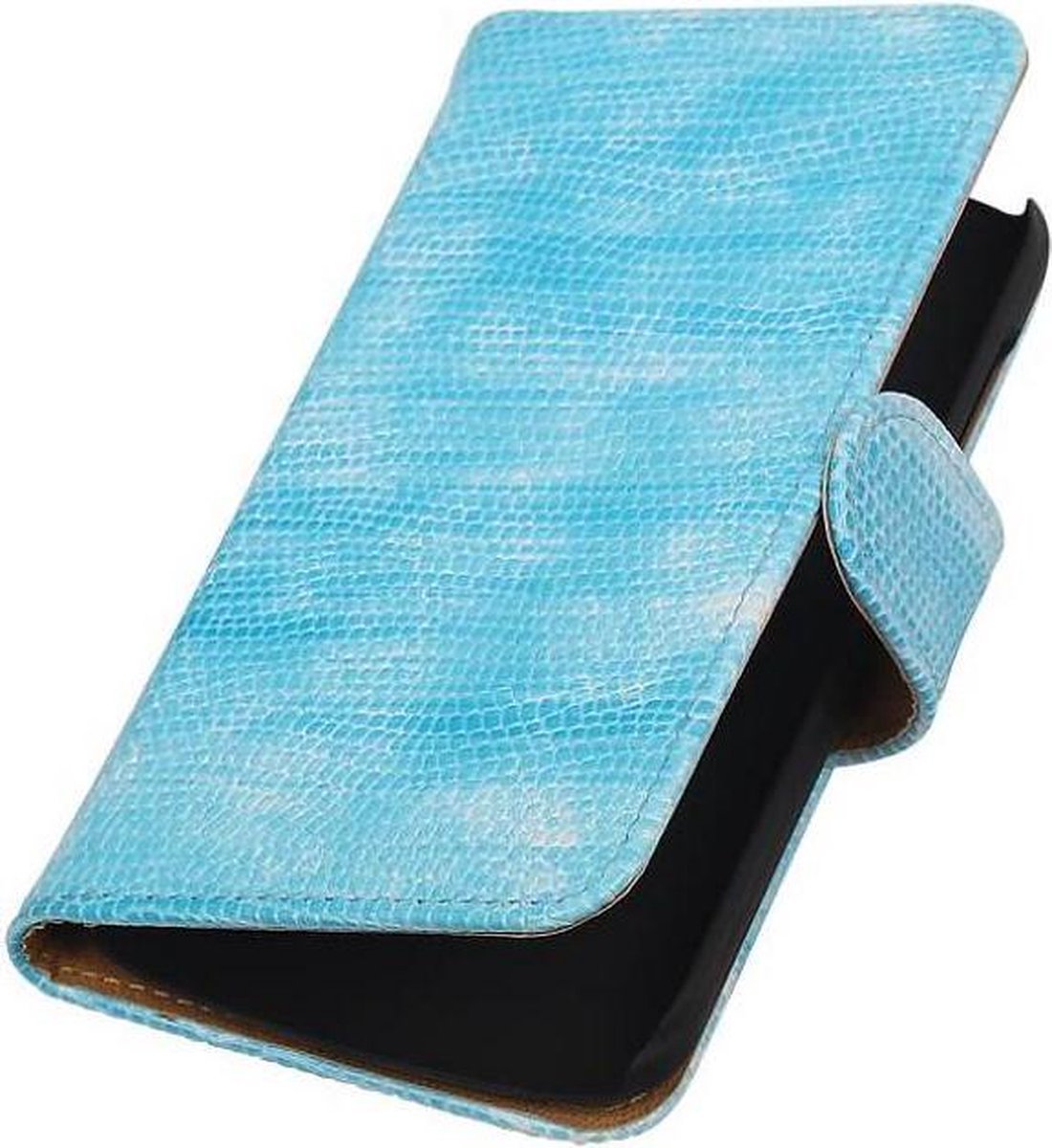 Hagedis Bookstyle Wallet Case Hoesje Geschikt voor Huawei Ascend Y540 Turquoise