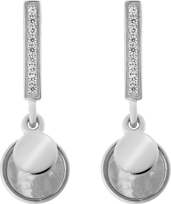 Orphelia Damesring 925 zilver gerhodineerd zirkonia blauw briljant geslepen Gr. 50 (15,9), 56 (17.8), Zilver, Zirkonia