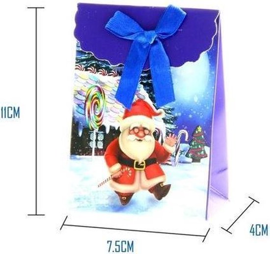 stuk Lelie over 12 stuks kerst cadeautasjes 7.5x11x4cm | bol.com