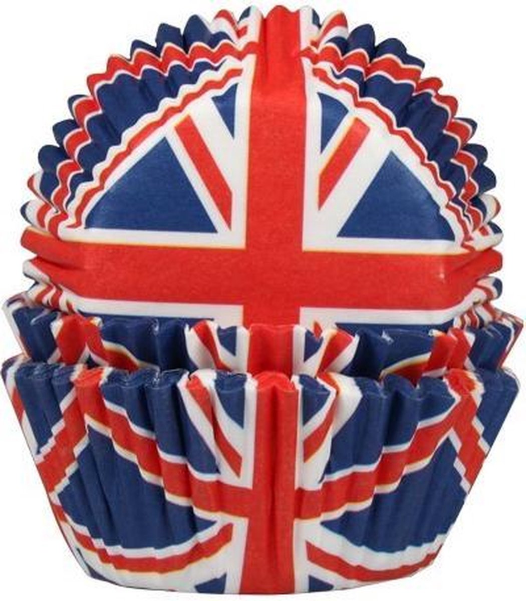 House of Marie Cupcake Vormpjes Britse vlag - pk/50