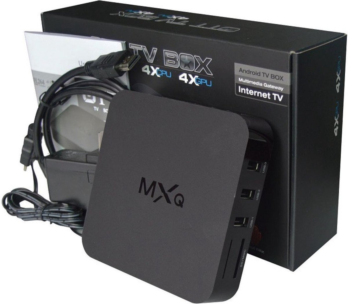 MXQ Android 5.1 TV Box KODI 16.1  inclusief mx3 Air Mouse