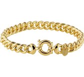 Zilgold Armband Gourmet 7 mm 19,5 cm - Geelgoud Met Zilveren Kern