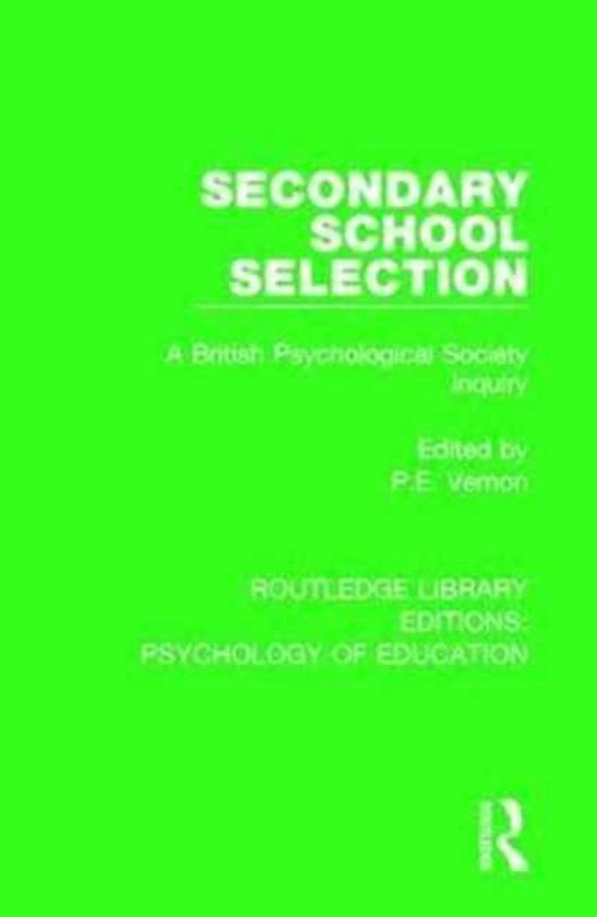 Routledge Library Editions: Psychology of Education- Seconda ... - cover