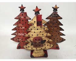 Kerstboom - Kerst Decoratie oud ijzer H40cm